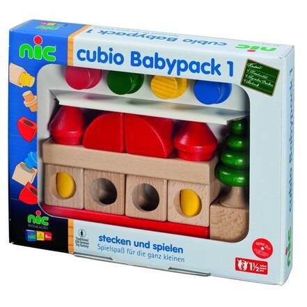 Ξύλινοι Κύβοι Cubio Babypack 1 της Nictoys
