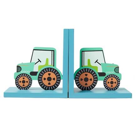 Σετ 2 Βιβλιοστάτες Green Tractor Sass & Belle