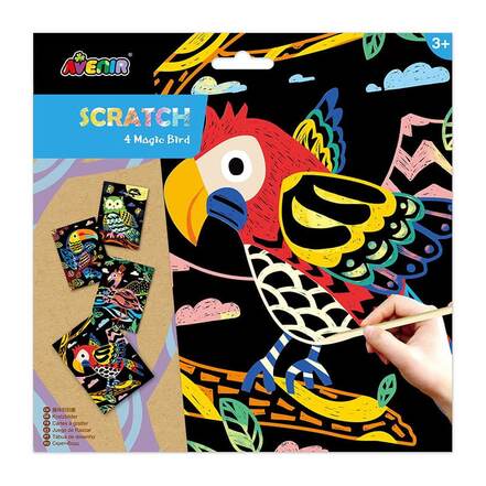 Εικόνες με Σκράτς Πουλάκια Scratch Magic Bird 3+ της Avenir