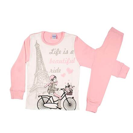 *Πυτζάμες Ποδήλατο Life is a Beautifull Ride Pretty Baby