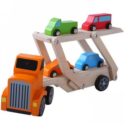 Ξύλινο Φορτηγό Μεταφοράς Αυτοκινήτων Gerardo's Toys