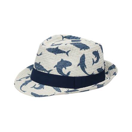 Ψάθινο Καπέλο UPF 50+ Καρχαρίας FlapJackKids