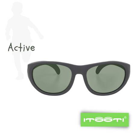 Παιδικά Γυαλιά Ηλίου Active Sport iTooTi  6-10 Ετών με Εύκαμπτο Σκελετό Μαύρο της TooTiny
