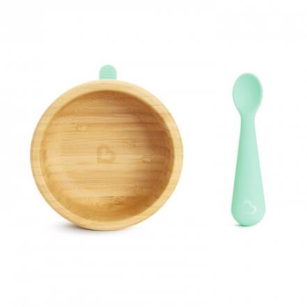 Μπολ Μπαμπού και Κουτάλι Bamboo Bowl and Spoon (+6m) Munchkin