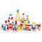 Ξύλινο Σετ Τουβλάκια Building Blocks in Drum - Colored - 100pcs της New Classic Toys